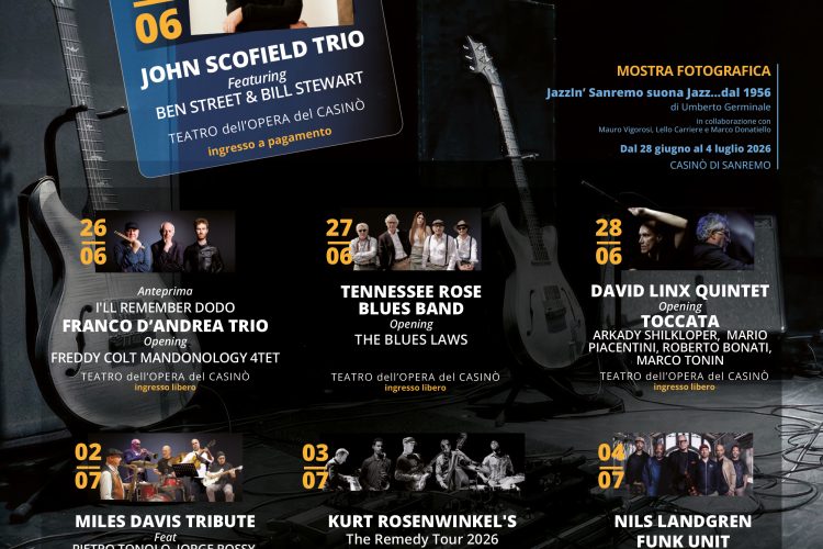 TUTTE LE NOVITA’ DI UNOJAZZ&BLUES 2026 PER UNA GRANDE FESTA DELLA MUSICA IN CITTÀ